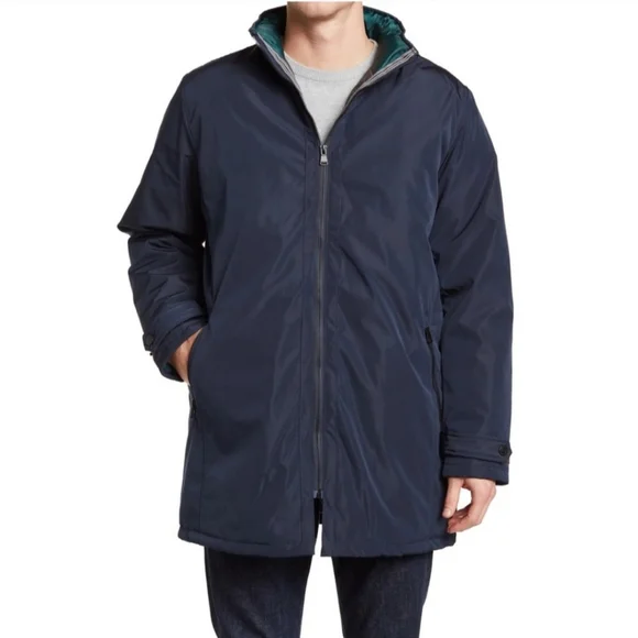 Perry Ellis Men's Portfolio Modern Coat Jacket Navy XL MSRP $220 NWT W-475 - Picture 3 of 8